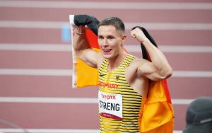Felix Streng giành huy chương vàng nội dung chạy 100m nam